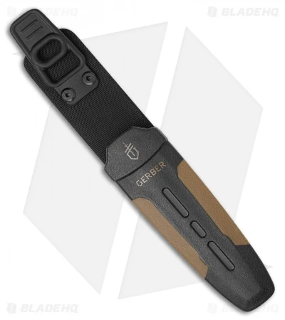 Gerber Myth E-Z Open Fixed Blade Knife Black/Brown (3.5" Gray) 2 Gerber Myth E-Z Open Fixed Blade Knife Black/Brown (3.5" Gray) - Image 2