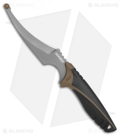 Gerber Myth E-Z Open Fixed Blade Knife Black/Brown (3.5" Gray) 1 Gerber Myth E-Z Open Fixed Blade Knife Black/Brown (3.5" Gray)