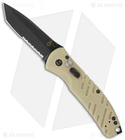 Gerber Propel Downrange AO Knife Desert Tan Assisted Opening (3.5" Black Serr) 1 Gerber Propel Downrange AO Knife Desert Tan Assisted Opening (3.5" Black Serr)