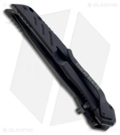 Gerber Swagger Frame Lock Knife (3.25" Black Serr) -Gerber Pro Knives.com gerber swagger side